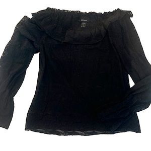 Express Women’s Lace Long sleeve Top